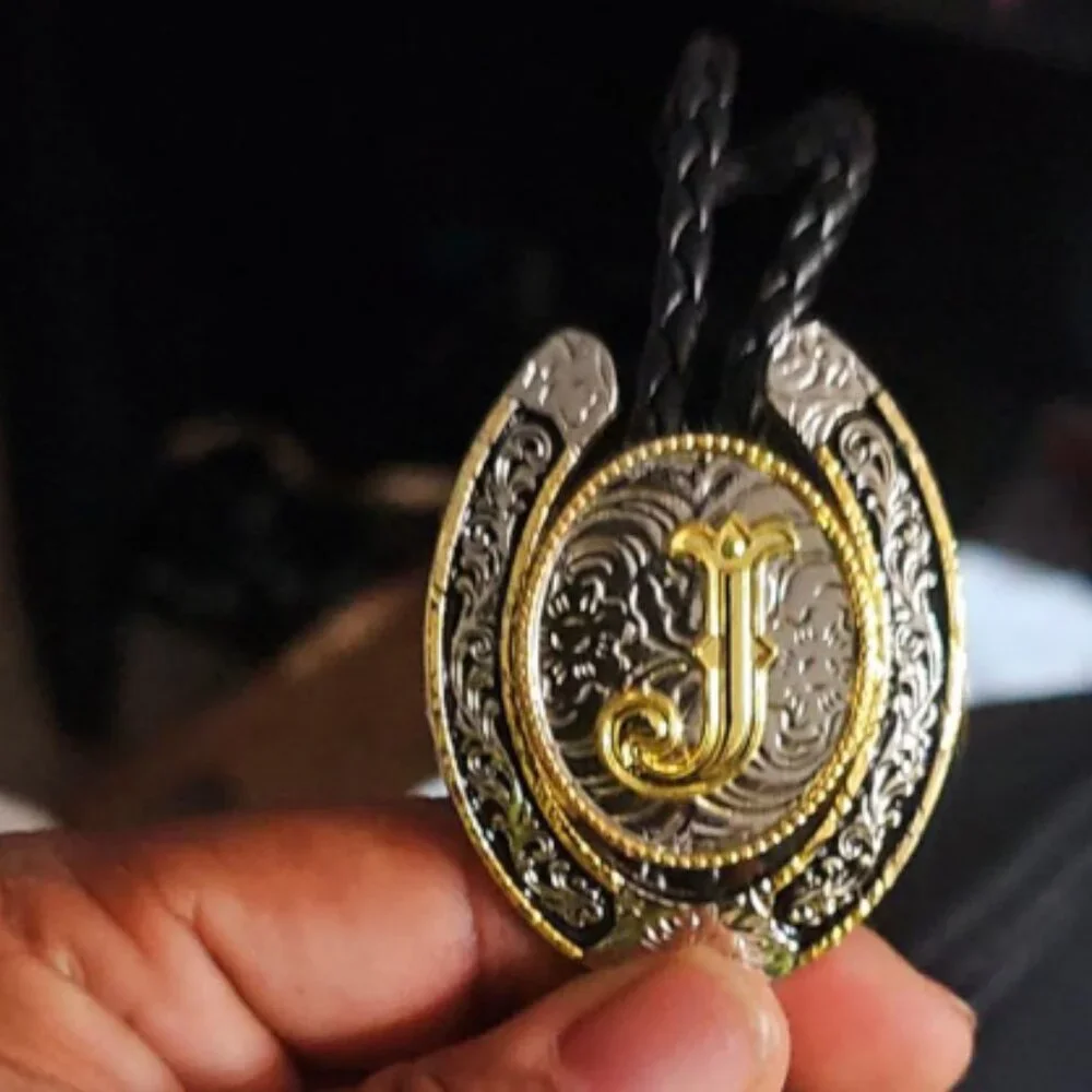 YOUR LETTER Vintage Bolo Western Tie